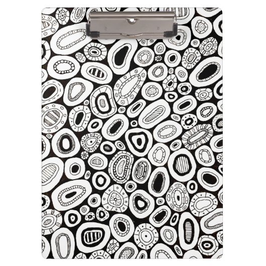 Porte-bloc Formes Blobby Aléatoires Art Abstrait (Devant)