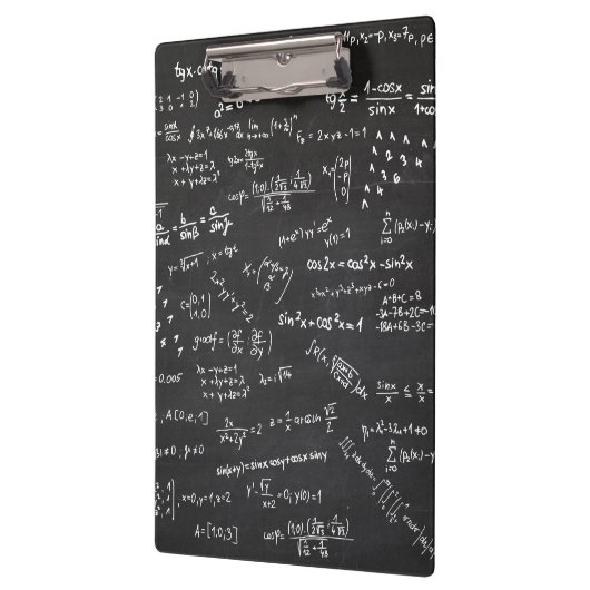 Porte-bloc Formules Mathématiques Sur Un Tableau Noir (Gauche)