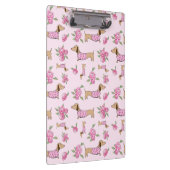 Porte-bloc Fournitures de bureau Dachshund - Rose Floral (Swatch)