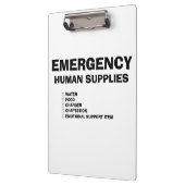 Porte-bloc Fournitures Humaines d'Urgence (Gauche)