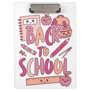 Porte-bloc Fournitures Scolaires Rose Mignonnes Kawaii pour É