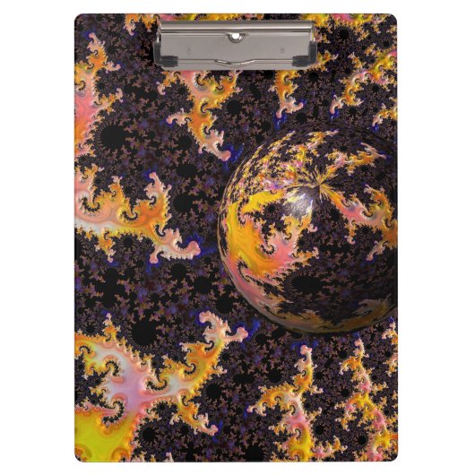 Porte-bloc Fractal Firestorm Sphere (Devant)