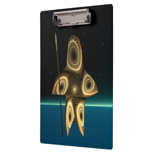 Porte-bloc Fractal Inuit Hunter (Gauche)