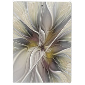 Porte-bloc Fractale florale, Fleur Imaginaire aux couleurs de (Dos)