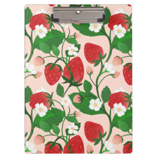 Porte-bloc Fraise d'été en rose
