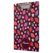 Porte-bloc Fraise Rose Rouge Violet Avec Fleurs (Gauche)