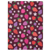 Porte-bloc Fraise Rose Rouge Violet Avec Fleurs (Dos)