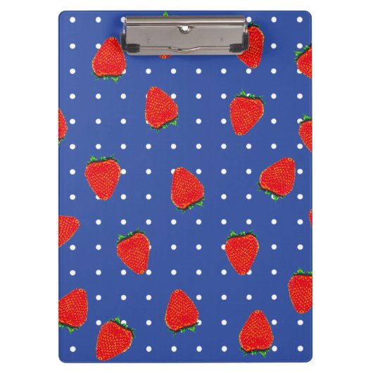 Porte-bloc fraises avec points (Devant)
