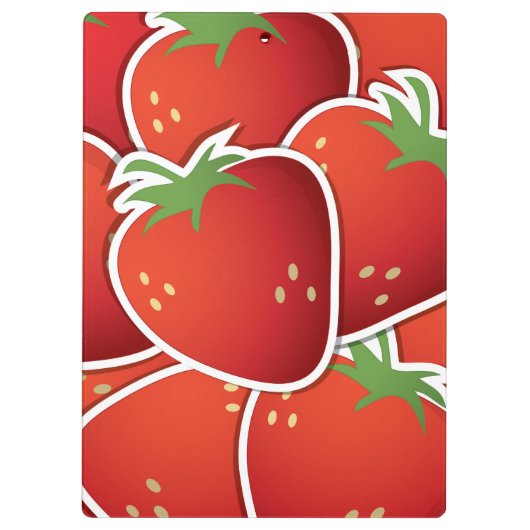 Porte-bloc Fraises funky (Dos)