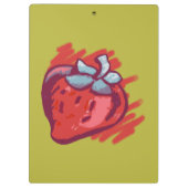 Porte-bloc Fraises Sur Les Articles D'Artisanat Or (Dos)