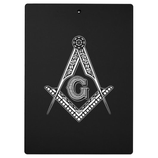 Porte-bloc Franc-maçon (noir) (Dos)