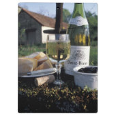 Porte-bloc France, Bourgogne, Chablis. Vin local et (Dos)