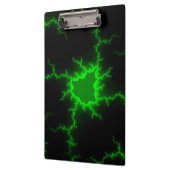 Porte-bloc Frappes de foudre verte Alien en Pitch noir (Gauche)