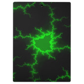 Porte-bloc Frappes de foudre verte Alien en Pitch noir (Dos)