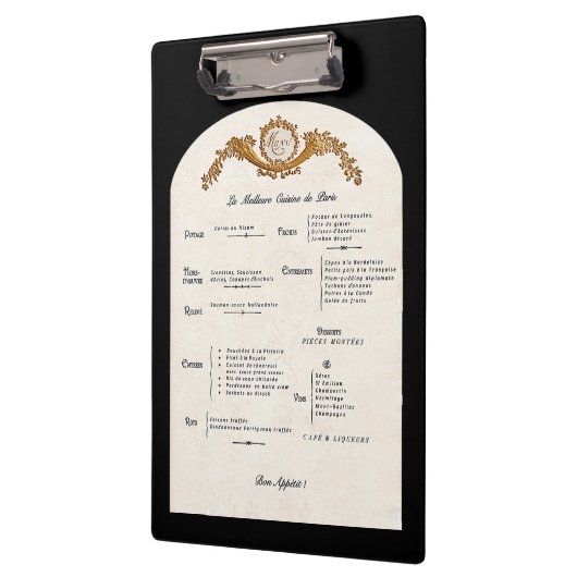 Porte-bloc French Menu Kitchen Clipboard (Gauche)