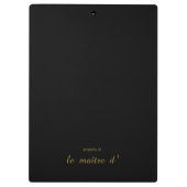 Porte-bloc French Menu Kitchen Clipboard (Dos)