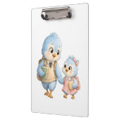 Porte-bloc frère et soeur oiseau mignon (Gauche)