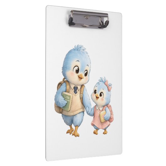 Porte-bloc frère et soeur oiseau mignon (Swatch)