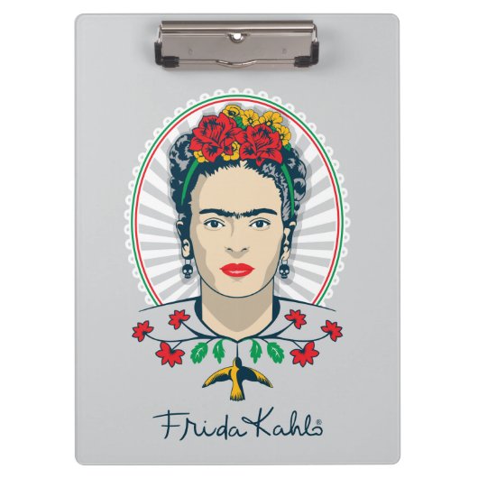 Porte-bloc Frida Kahlo| Flore Vintage (Devant)