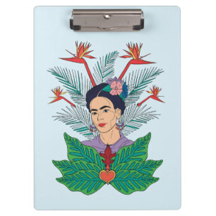 Porte-bloc Frida Kahlo   Oiseaux de Paradis Floral Graphic