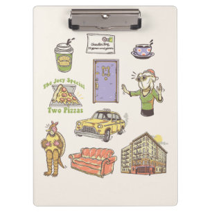 Porte-bloc FRIENDS™   Icônes de dessin animé Graphique
