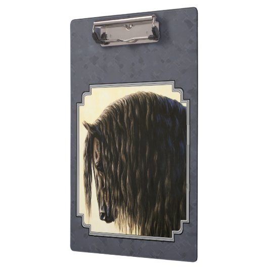 Porte-bloc Friesian Horse Dark Slate Grey (Gauche)