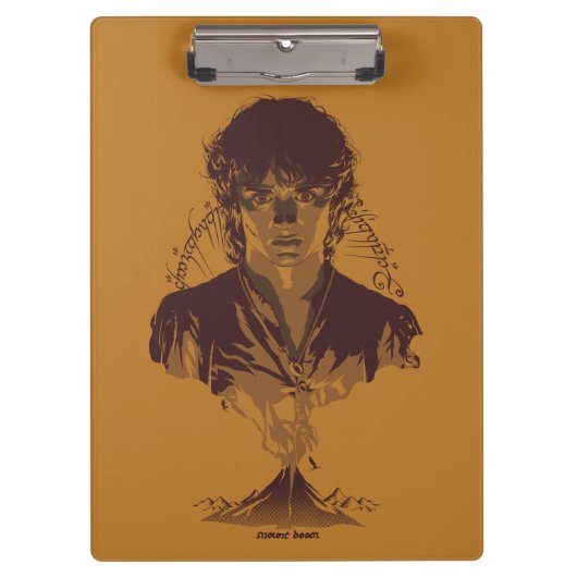 Porte-bloc FRODO™ MOUNT DOOM™ Tengwar Inscription Graphic (Devant)