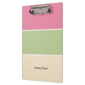 Porte-bloc Fruit Pastel Grandes et Nom du script (Gauche)