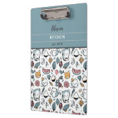 Porte-bloc Fruits et chats (Gauche)