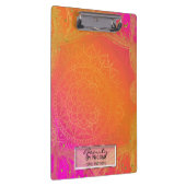 Porte-bloc Fuchsia Pink Orange & Gold Indian Mandala Glam (Swatch)