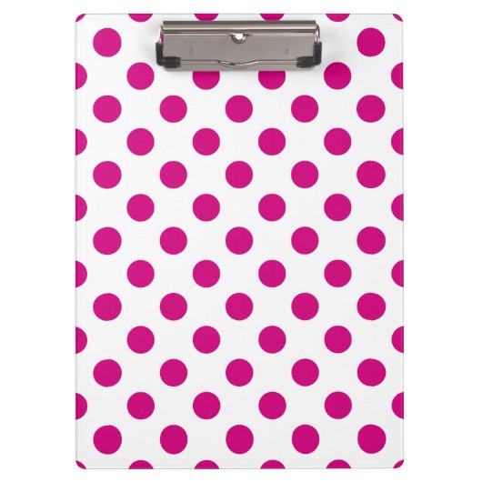 Porte-bloc Fuchsia polka (Devant)