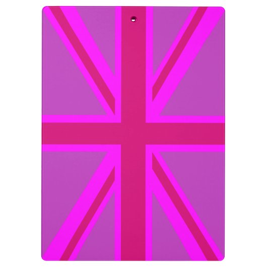 Porte-bloc Fuchsia Union Jack (Dos)