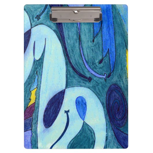 Porte-bloc Fumes bleues (Devant)