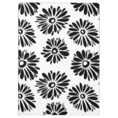 Porte-bloc Funky Black et blanc floral (Dos)