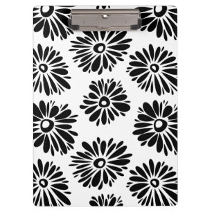 Porte-bloc Funky Black et blanc floral
