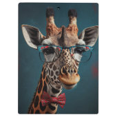 Porte-bloc Funky Giraffe Hipster Funky Portraits d'animaux (Dos)