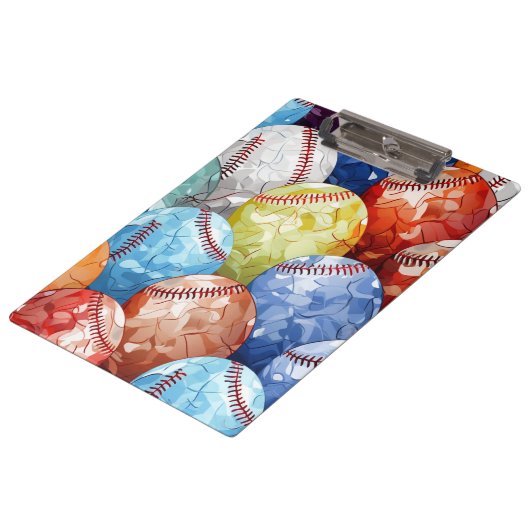 Porte-bloc Funky Multi Coloured Baseballs (Incliné)