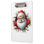Porte-bloc Funny 3D Santa Claus Christmas Holiday Design (Gauche)