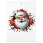 Porte-bloc Funny 3D Santa Claus Christmas Holiday Design (Dos)