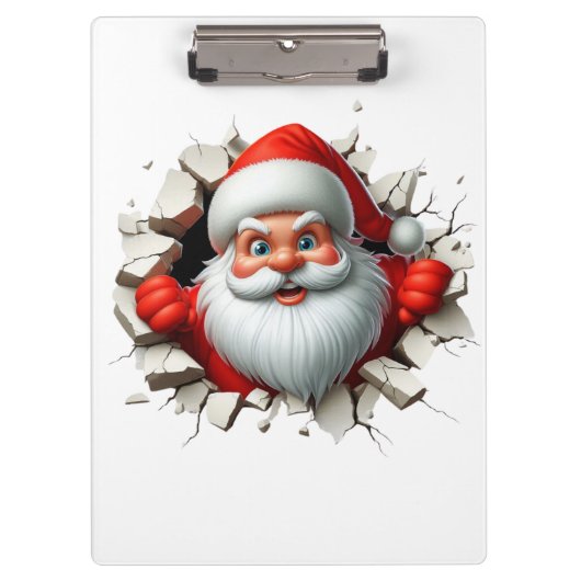 Porte-bloc Funny 3D Santa Claus Christmas Holiday Design (Devant)