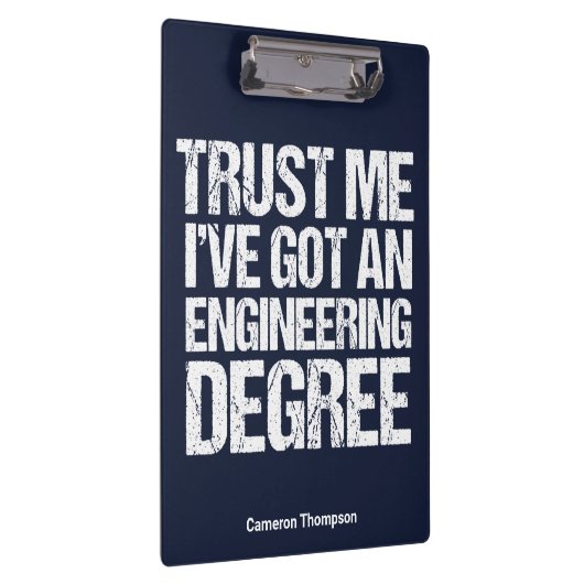 Porte-bloc Funny Engineering Graduation Custom Engineer Blue (Swatch)