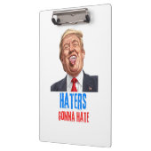 Porte-bloc Funny Haters va détester les citations, drôle dire (Gauche)