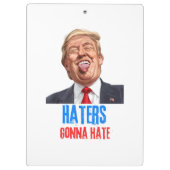 Porte-bloc Funny Haters va détester les citations, drôle dire (Dos)