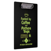 Porte-bloc Funny Python Developer – Fueled by Coffee bugs  (Swatch)