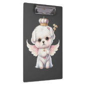Porte-bloc Furry Joy : Angel Wing Maltese Chig Puppy Cadeau (Swatch)