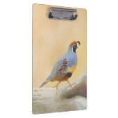 Porte-bloc Gambrel's Quail Painting Original Bird Art (Swatch)