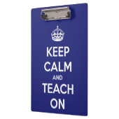 Porte-bloc Gardez le calme et l'enseignez sur le porte - bloc (Gauche)