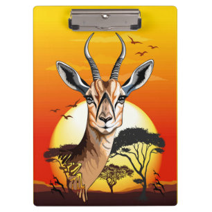 Porte-bloc Gazelle Antelope africaine animal sauvage