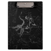 Porte-bloc Gemini Constellation Map Engraving par Hevelius (Devant)