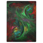 Porte-bloc Genesis Green Art Abstrait (Dos)